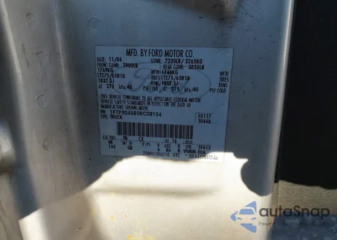 2005 Ford F-150 Fx4/Xlt from USA, damaged, VIN 1FTPX04585KC08154